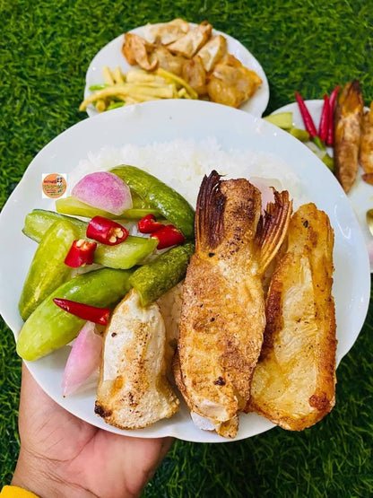 Dry fish belly ( salty marinated ) 500g/bag