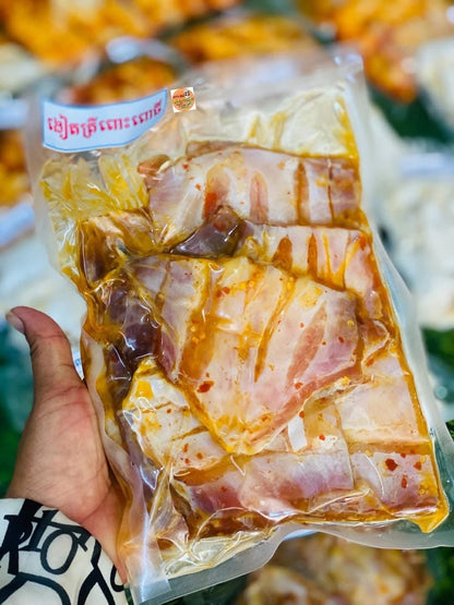 Dry fish belly ពោះត្រីពោប្រឡាក់ប្រែផ្អែម 500g/bag