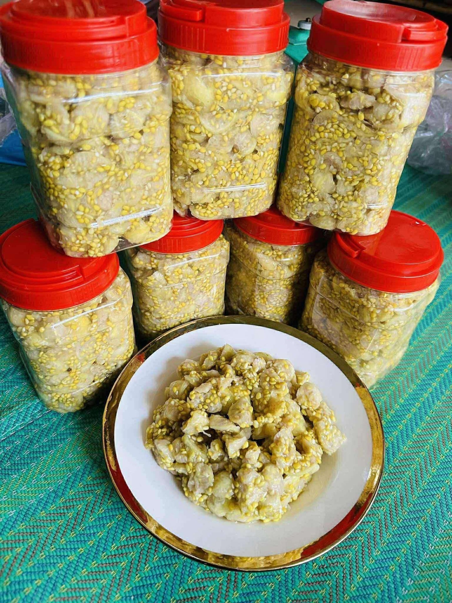 ក្រសាំងសាច់សុទ្ធ 500g/jar